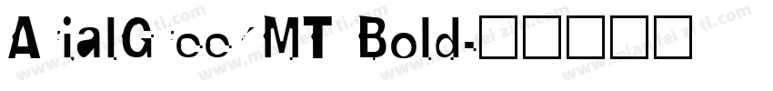ArialGreekMT Bold字体转换